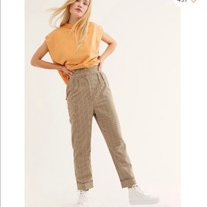 Free people c/meo collective plaid pants size L